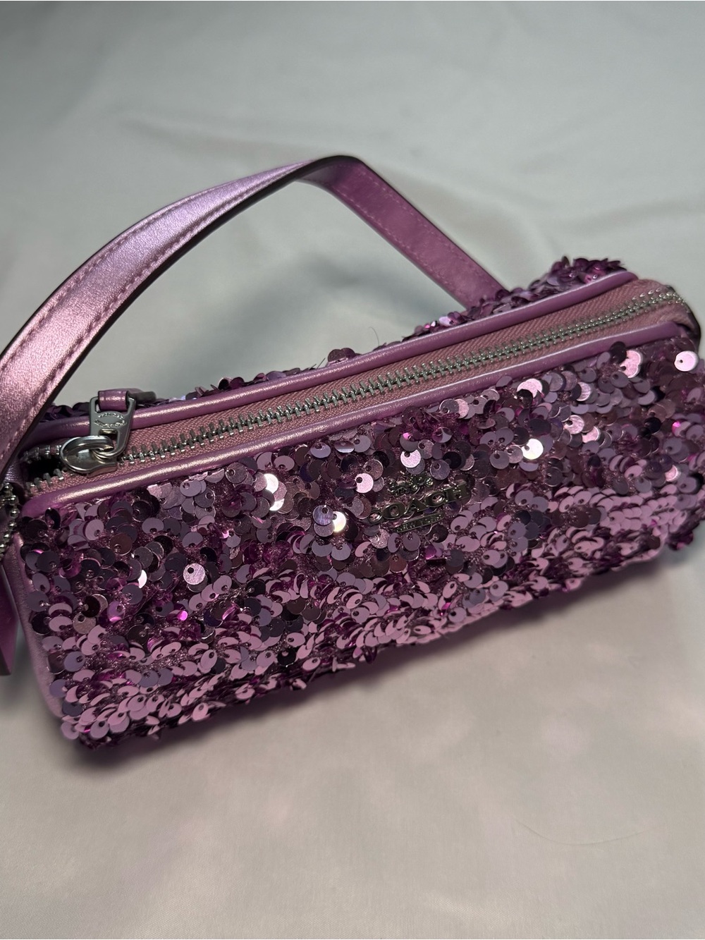 Coach Sequin Handbag - Nolita Barrel Bag